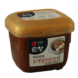 Chigetenjan with Clam Sardine, Korean Miso, Sunchan, Clam with Sardine, 15.9 oz (450 g)
