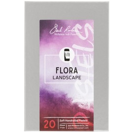 Jack Richeson 20 Piece Landscape Flora 1 Hand Rolled Soft Pastel Set, Count (Pack of 1)