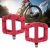 Enlee 2pcs Mountain Bike Pedals NonSlip Nylon Fiber Lightweight Bicycle