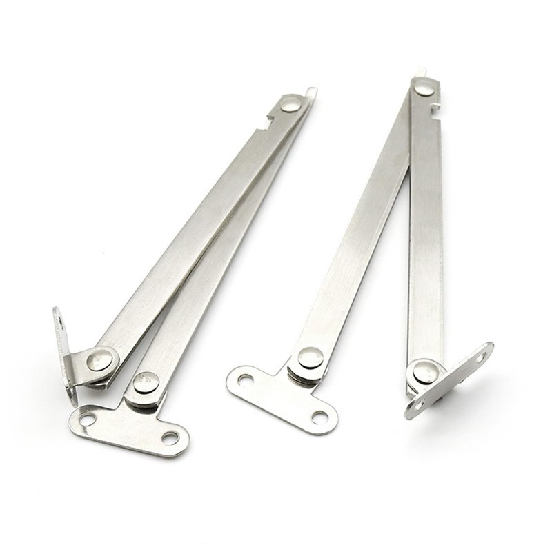 UtySty 2 Pack Folding Lid Support Hinge Drop Lids Stay