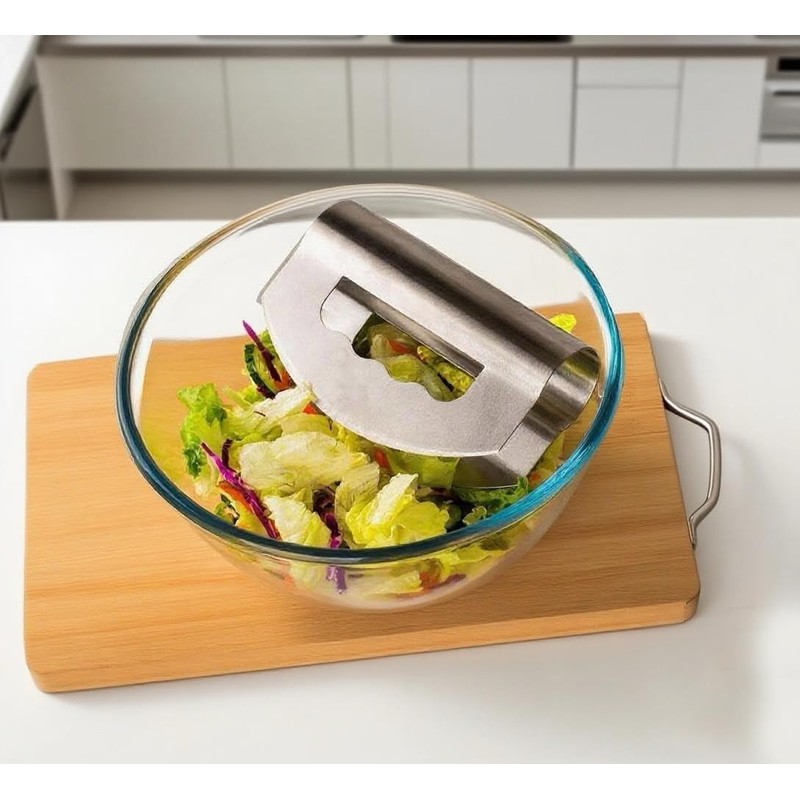 TanDraji Salad Chopper with Protective Cover - Double Blade Salad