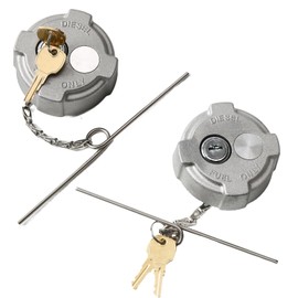 JKIANTECH 2 1/4" Locking Diesel Fuel Cap Compatible with Ford 650/750, Reefer Trailer, International MD Semi Trucks, 2pcs Fuel Tank Cover Replace# FTA-C02 FTA-N-04 FTA-N6-16 FTA-N-73