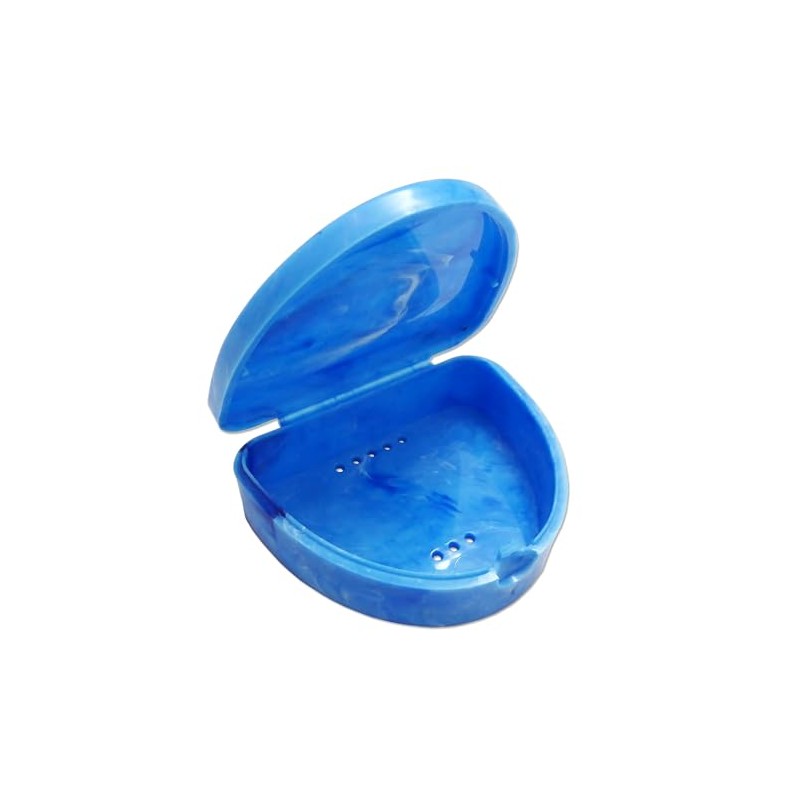 Slim Orthodontic Dental Case - Marble Colours for Retainers, Bleaching