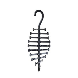 MDeals Twirling Tie Rack Hanger Black - 3pc