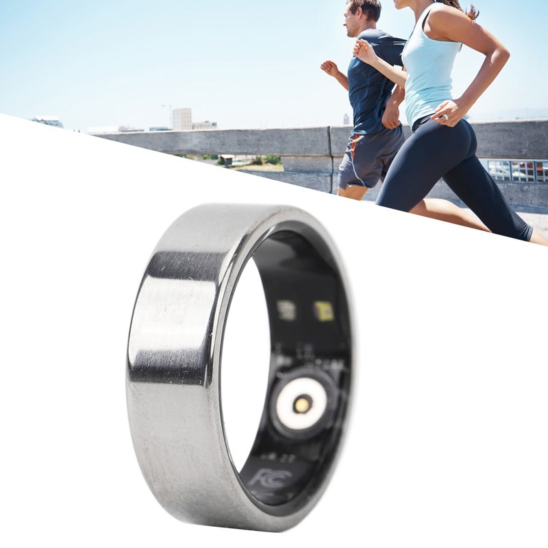 Smart Health Ring Sleep Temperature Steps Monitoring 18mah Lightweight Fitness