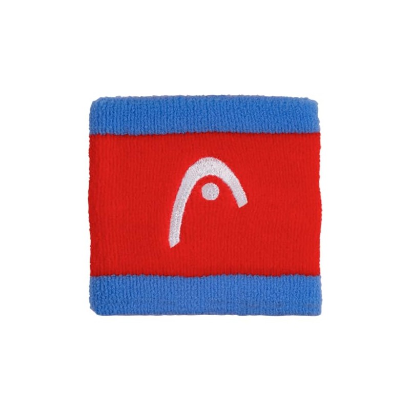 HEAD Unisex Adult Wristband Striped 2.5, Hibiscus/Orange, 2.5 Inches