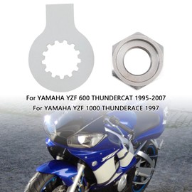 Areyourshop Front Sprocket Nut Lock Washer Tab Kit for YAMAHA R6 1999-2006, YZF 600 THUNDERCAT 1995-2007, YZF 1000 THUNDERACE 1997, TDM 850 1993 Model