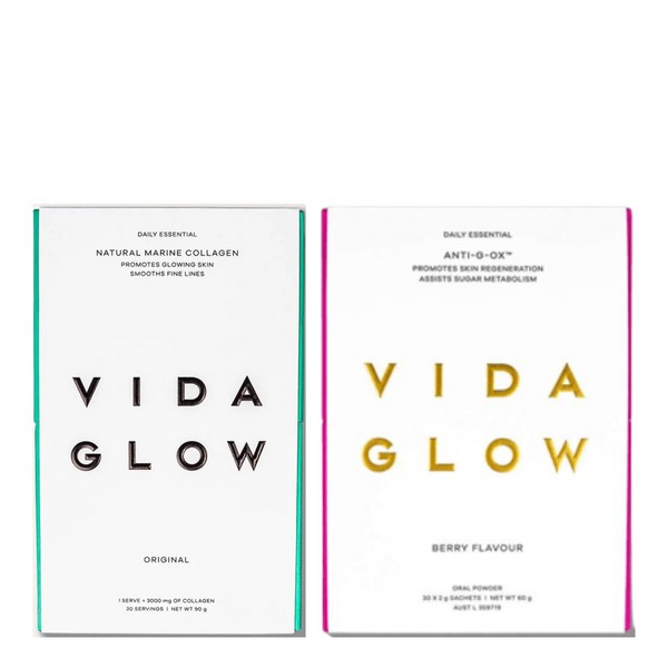 Vida Glow Anti-Ageing Skin Essentials Berry Bundle