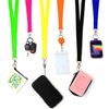 CANWELUX 12 Pack Neon Hot Pink Lanyard for ID Badges,Lanyard