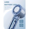 Handheld Fan with Ice Cooling, USB Rechargeable 3 Speeds Low