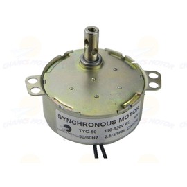 CHANCS Synchronous Turntable Motor Electric Motor2.5/3RPM/MIN 50/60Hz 4W CCW/CW AC100~127V Synchron Motor for Cup Turner,Cuptisserie Rotator