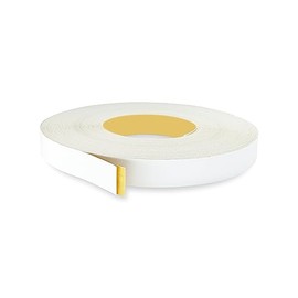 White PVC 3/4 inch x 25 ft Edge Banding Tape Peel Stick Adhesive Edging Veneer Trim Flexible Vinyl Strip Molding MDF Wood Cabinet Laminate Shelf Furniture Countertop Formica Plywood Board Repair