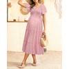 Floral Maternity Dress Photoshoot Baby Shower Easter Pregnancy Summer Pink