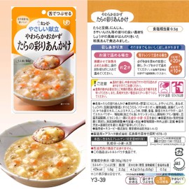 Kewpie Gentle Menu, Soft Side Dish, Tara no Iroi Ankake, 2.8 oz (80 g) x 6 Packs