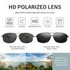 SUNGAIT Ultra Lightweight Rectangular Polarized Sunglasses Man UV400 Protection SGT458QH-HH