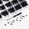 XhjzgcTech 700pcs Flat Head Machine Screws Countersunk Phillips Screws 2#4#
