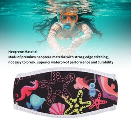 Neoprene Diving Goggles Strap Cover Adjustable Hair Protector Goggles Can Be Matched for All Water Activities