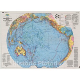 Historic Pictoric Map : Energy-Resources map of The Circum-Pacific Region, Pacific Basin Sheet, 2000 Cartography Wall Art : 30in x 24in