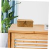 WHAMVOX Seagrass Woven Storage Bins Rustic Desktop Basket Sundries Organizer