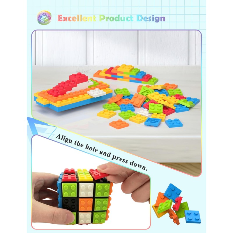 ROXENDA 3 x 3 x 3 Rubik's Cube, Brick Magic