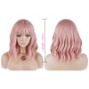 SPENCER 14" Short Bob Pink Wavy Hair Wig