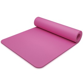 Generic Multipurpose Yoga Mat with Carrying Strap, High Density Anti-Tear Workout Mats, 73""L x 32""W x 1/2"" Thick (Pink), MAG-YM-001-73-PK