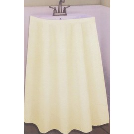 Better Home Textured Microfiber Sink Skirt, Luxurious Fabric Bathroom Vanity Cover, (Pink)