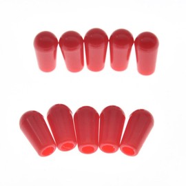 Dopro Paquete de 10 pomos de punta para interruptor de pastilla de 3 vías de rosca American #8-32 para interruptor selector de pastilla Gibson de Estados Unidos, color rojo