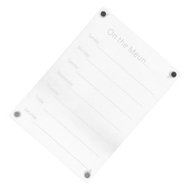 Operitacx Rewritable Message Board Dry Erase Boards For Fridge Weekly Menu Board Menu Planner Fridge Magnet Magnetic Attraction Acrylic