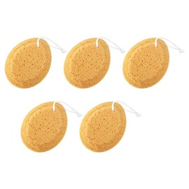 Beavorty Esponjas Naturales Para Bañarse Esponja de Mar Natural de Panal de 5 Uds Esponja de Baño de Ducha con Cuerda Colgante Esponja Exfoliante Corporal para Niños Adultos