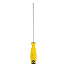 sourcing map PH2 Phillips Screwdriver #2 12.4" Magnetic Screwdrivers 7.9" CR-V with Ergonomic Handle for DIY Repairing, Yellow