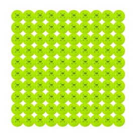 OZO Pickleball - Set of 100 Outdoor Balls, 40 Holes, Rotational Mould
