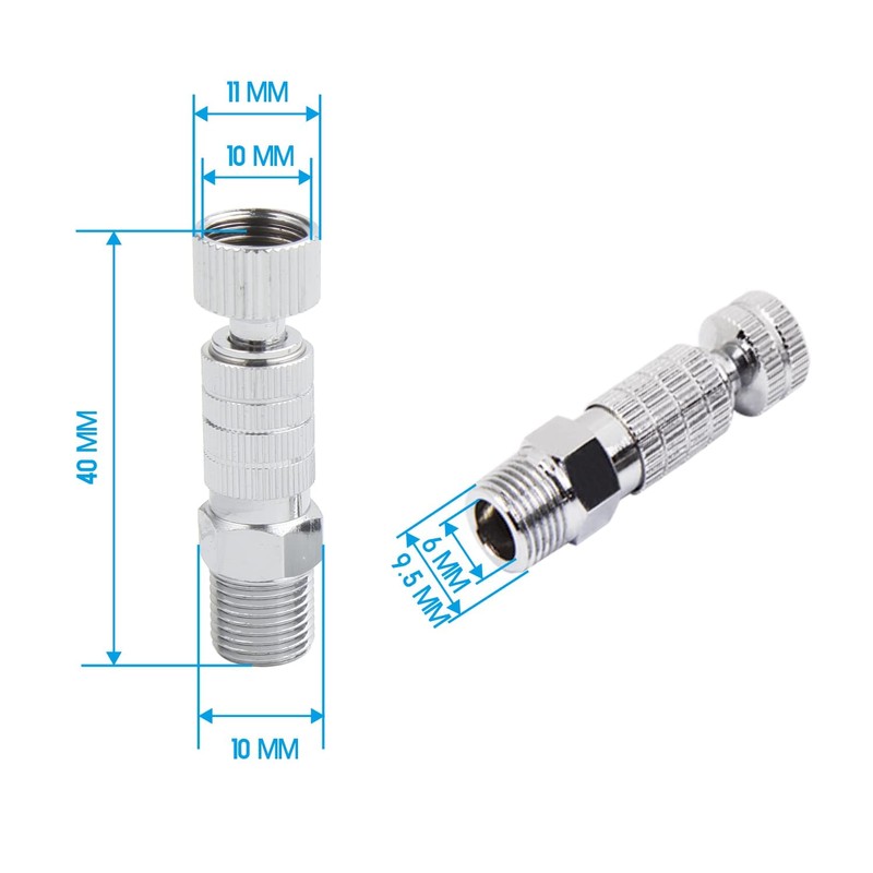 Timbertech Airbrush Quick Release Disconnect with 4PCS G1/8" Male Fittings