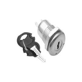 WANGCL 5PCS Electric Key Lock Switch ON Off Keyswitch Metal Rotary Switches 2Pin With Matching Keys for Telephone Wardrobe Meter Box Etc