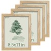 TENIBYC 8.5x11 Picture Frame Set - 4 Pack, Natural Solid