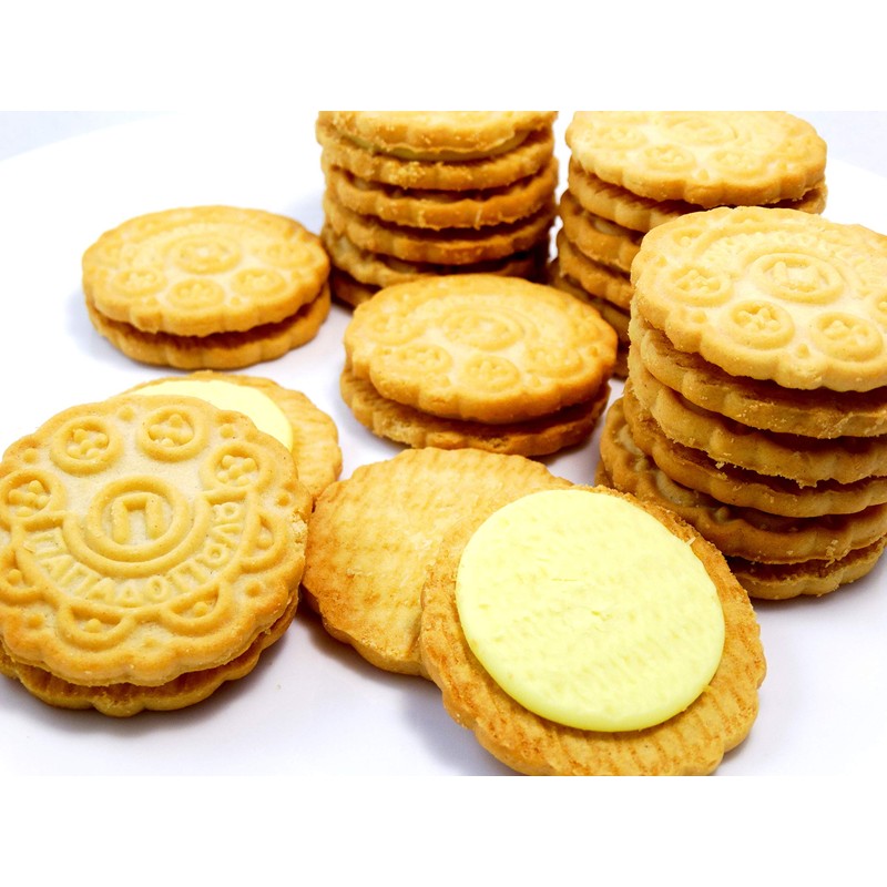 Papadopoulos Sandwich Cookies with 2 Pack Orange Filling. Inspected and