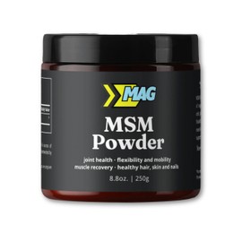MAG Recovery MSM Powder – 100% Organic Sulfur Crystals for Joint Support, Muscle Recovery, and Skin Health – Non-GMO, Vegan, Gluten-Free, Lab-Tested – 250g