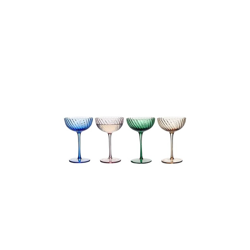 salt&pepper Layla Cocktail Glass ASST Colour 220ML S/4