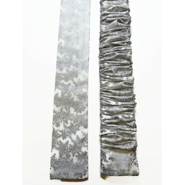 Cord Cover, SHORT LENGTH, Silver Metallic Snowflakes on White, Lamp Cord Cover, Fabric cover,Electrical Cord Cover, hide a cord- IN STOCK Active, Ready to Ship