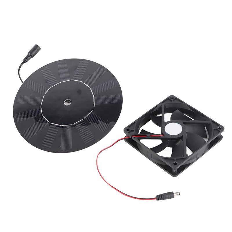 5W Chicken Coop Exhaust Ventilation Fan Monocrystalline Silicon Pet Cat