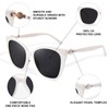 OPTOFENDY Sunglasses Womens Trendy Square Cat Eye Sun Glasses UV400