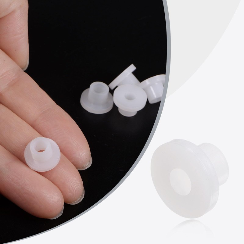 sourcing map 24pcs Flanged Sleeve Bearings Plastic Bushings ID 4.2mm