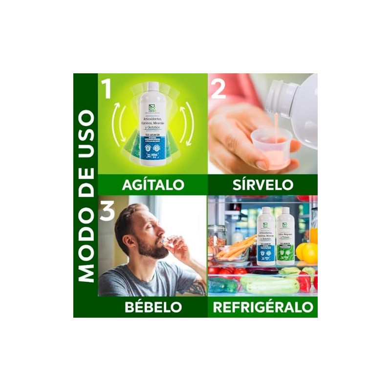 Glutatión con Vitaminas y Minerales | Suplemento de Alta Absorción