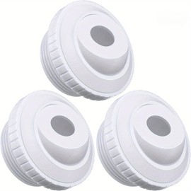 snowzhi 2/3pcs Hydrostream Directional Flow Pool Jet Nozzles - 3/4-Inch Opening, 1-1/2-Inch MIP Thread, White Sp1419d Inlet Fitting for Efficient Water Flow and Enhanced Pool Experience (3PCS)