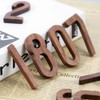 3.15inch House Numbers Mailbox Numbers Wood 3D 0-9 Waterproof Numbers