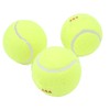 3Pcs Training Tennis Balls 2.6in Chemical Fiber Silicone Accurate Portable