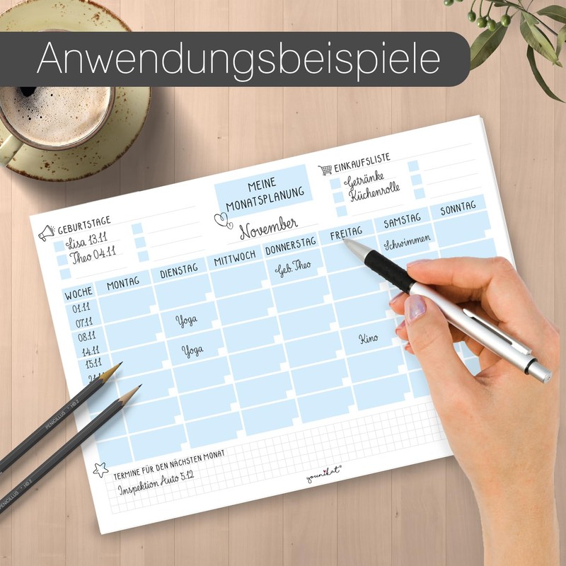 Monthly Planner DV 234 Weekly Planner Daily Planner Organiser Gift