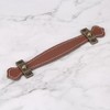 COHEALI 2pcs Vintage Replacement trunk handles leather cabinet handles drawer