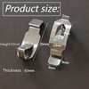 12 PCS Picture Frame Clips – Metal Spring Turn Clips