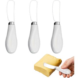 CRZQXOUR 3 Pack Stainlees Steel Cheese Jam Spreader Multifunction Butter Bread Knife,Spreaders for Appetizers Dips Charcuterie Cheese Pastry Utensils Making,Home Kitchen Gadget.